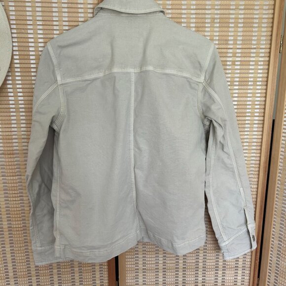 Vintage Gap Womens Beige Utility Jacket With Front Pockets & Button Closure - Si - Picture 2 of 9